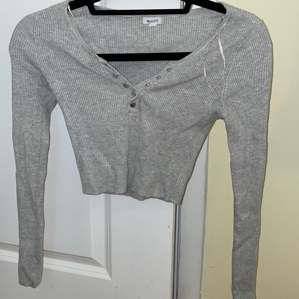 Garage Grey Button Up Sweater size XS